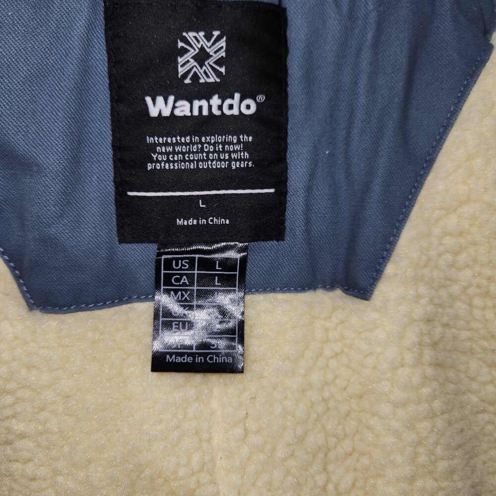 Blue Toggle Sherpa Lined Toggle Jacket - image 2